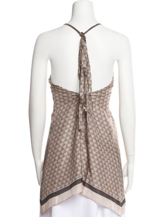 Brunello Cucinelli Silk V-Neck Top