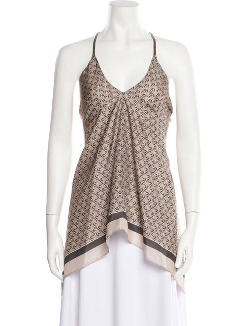 Brunello Cucinelli Silk Printed Top