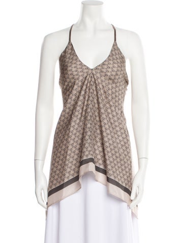 Brunello Cucinelli Tops Silk Printed Top S