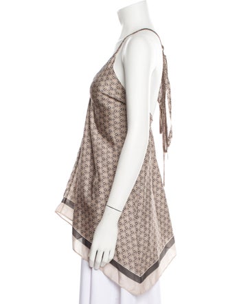 Brunello Cucinelli Silk Printed Top
