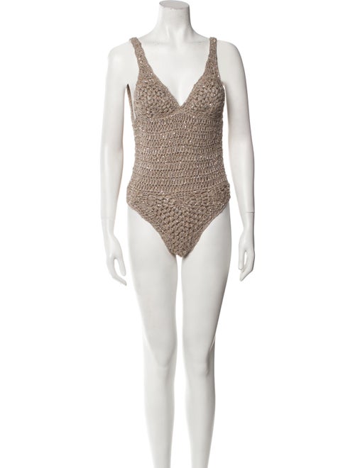 Brunello Cucinelli V-Neck Sleeveless Bodysuit