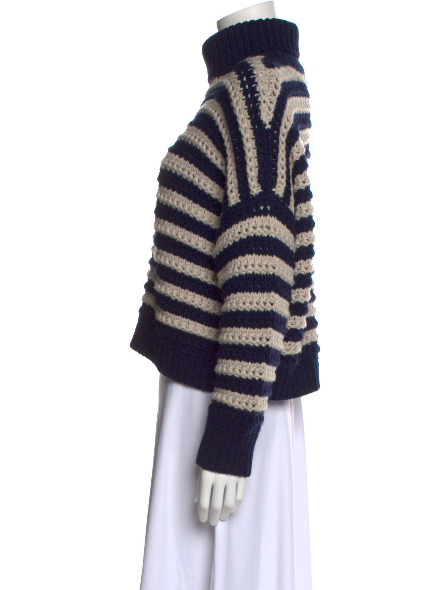 Brunello Cucinelli Virgin Wool Striped Sweater
