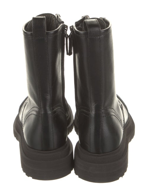 Brunello Cucinelli Leather Combat Boots