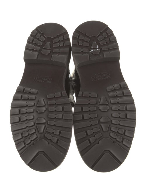 Brunello Cucinelli Leather Combat Boots