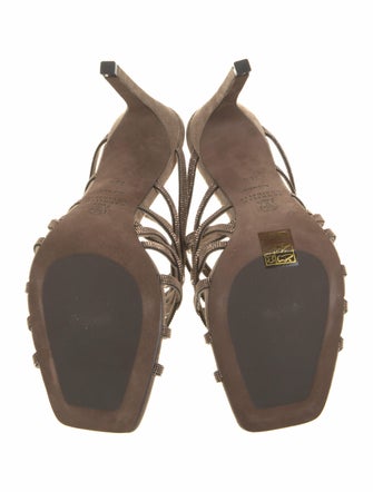 Brunello Cucinelli Crystal Gladiator Sandals