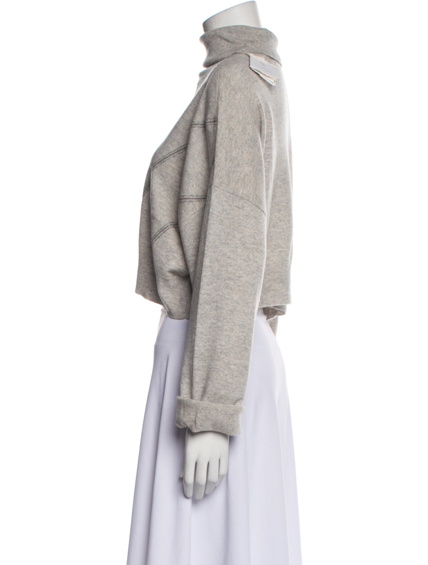 Brunello Cucinelli Virgin Wool Plaid Print Sweater w/ Tags