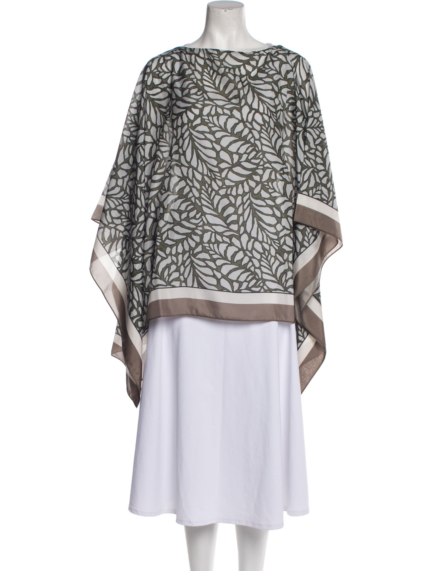 Brunello Cucinelli Silk Printed Sweater w/ Tags