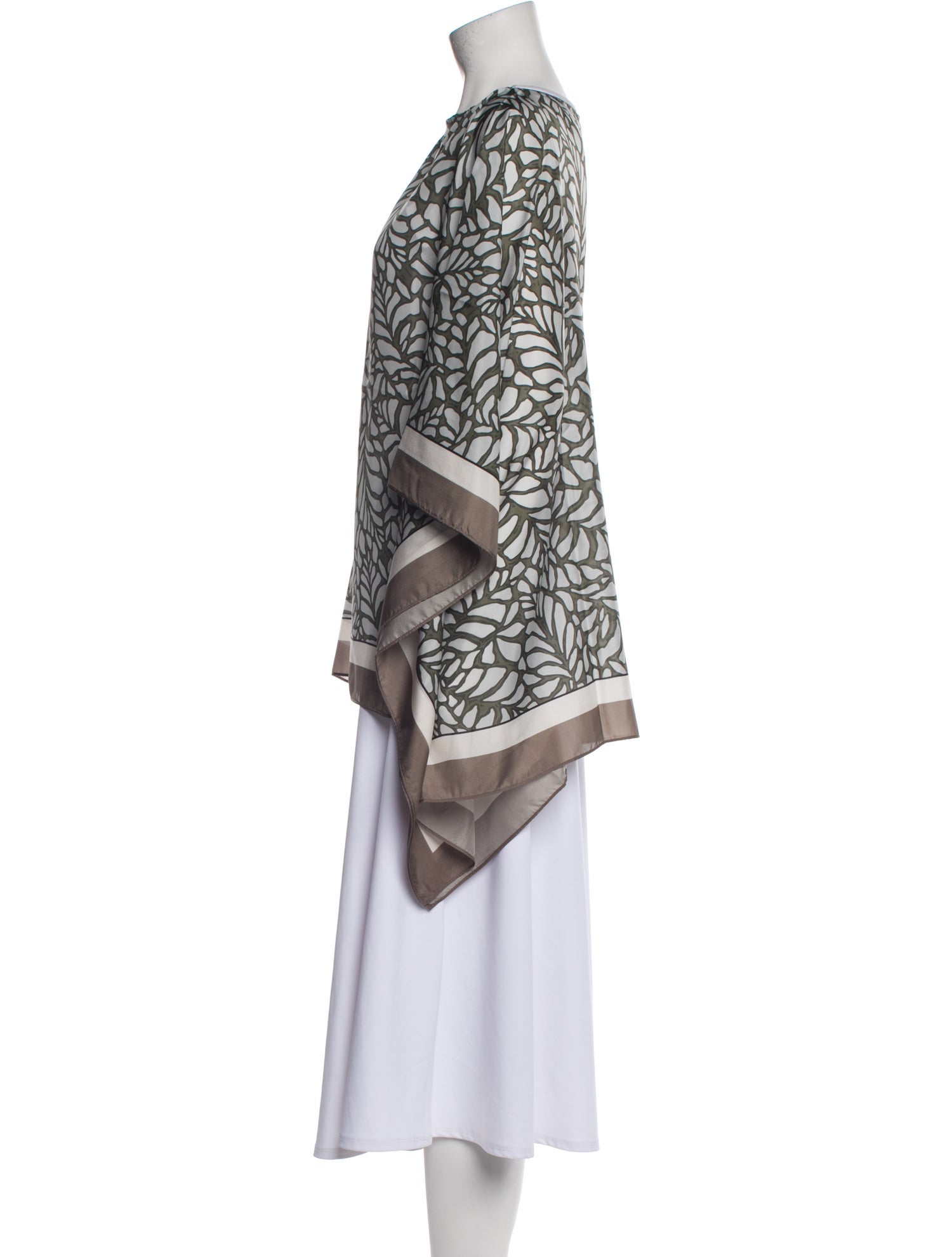 Brunello Cucinelli Silk Printed Sweater w/ Tags