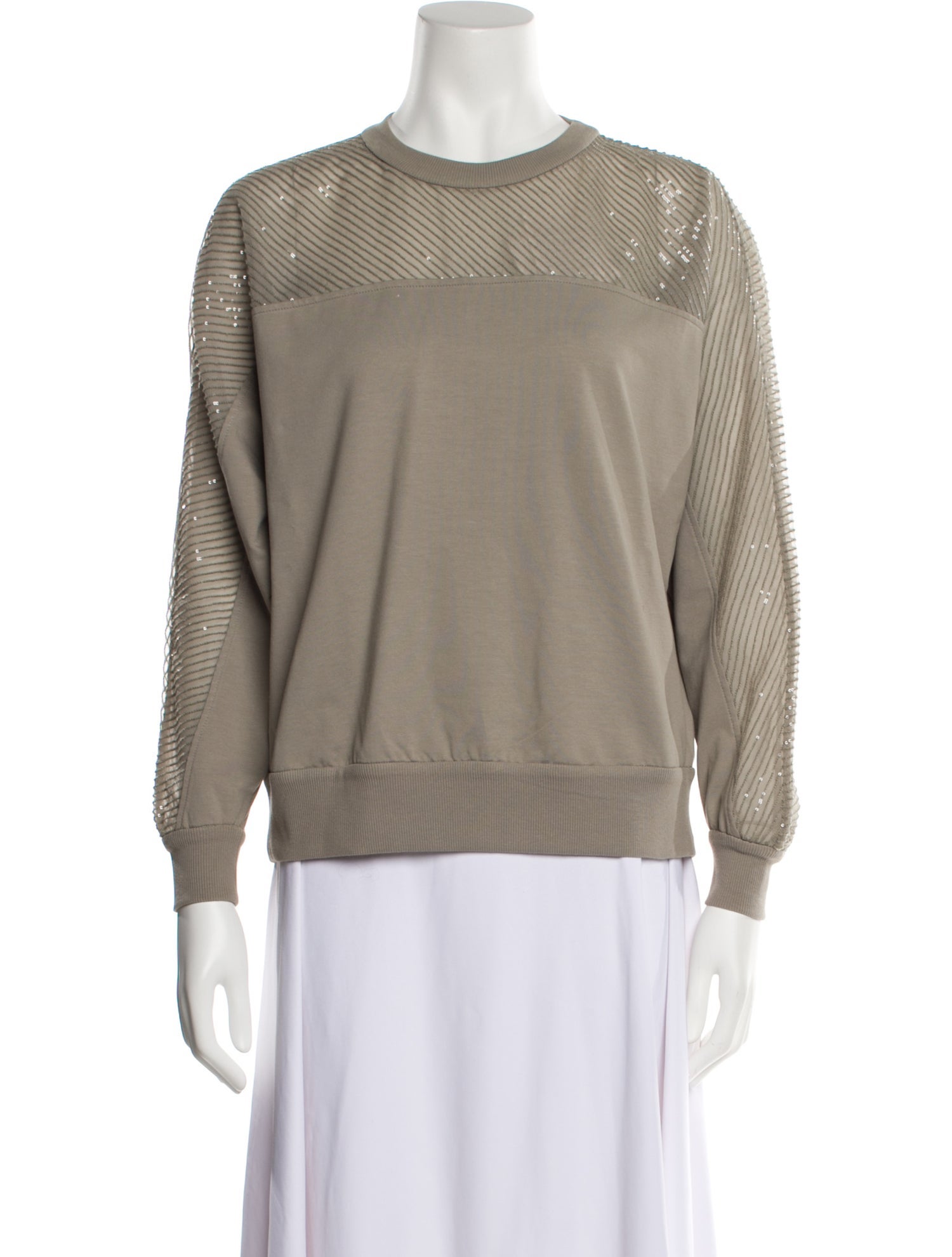 Brunello Cucinelli Crew Neck Long Sleeve Sweatshirt w/ Tags