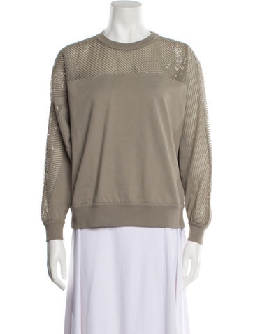 Brunello Cucinelli Tops Crew Neck Long Sleeve Sweatshirt XXS