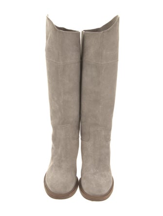 Brunello Cucinelli Suede Riding Boots