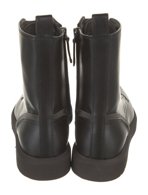 Brunello Cucinelli Monili Leather Combat Boots