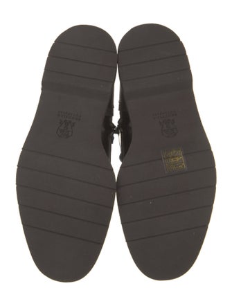 Brunello Cucinelli Monili Leather Combat Boots