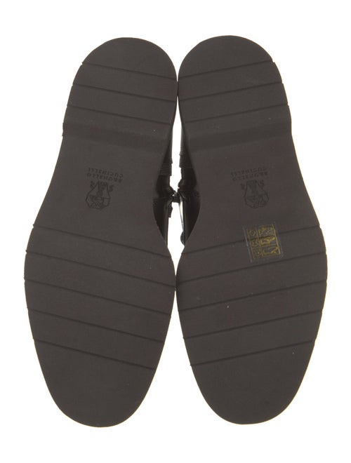 Brunello Cucinelli Monili Leather Combat Boots