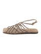 Brunello Cucinelli Monili Suede Slingback Sandals