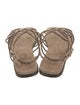 Brunello Cucinelli Monili Suede Slingback Sandals