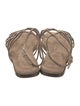 Brunello Cucinelli Monili Suede Sandals