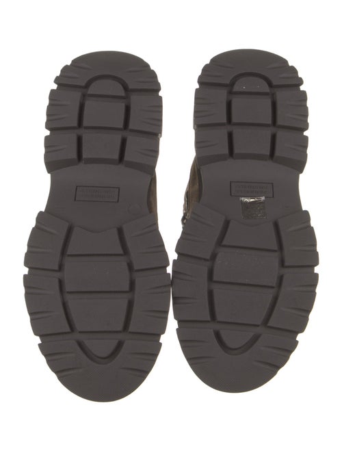 Brunello Cucinelli Suede Printed Combat Boots