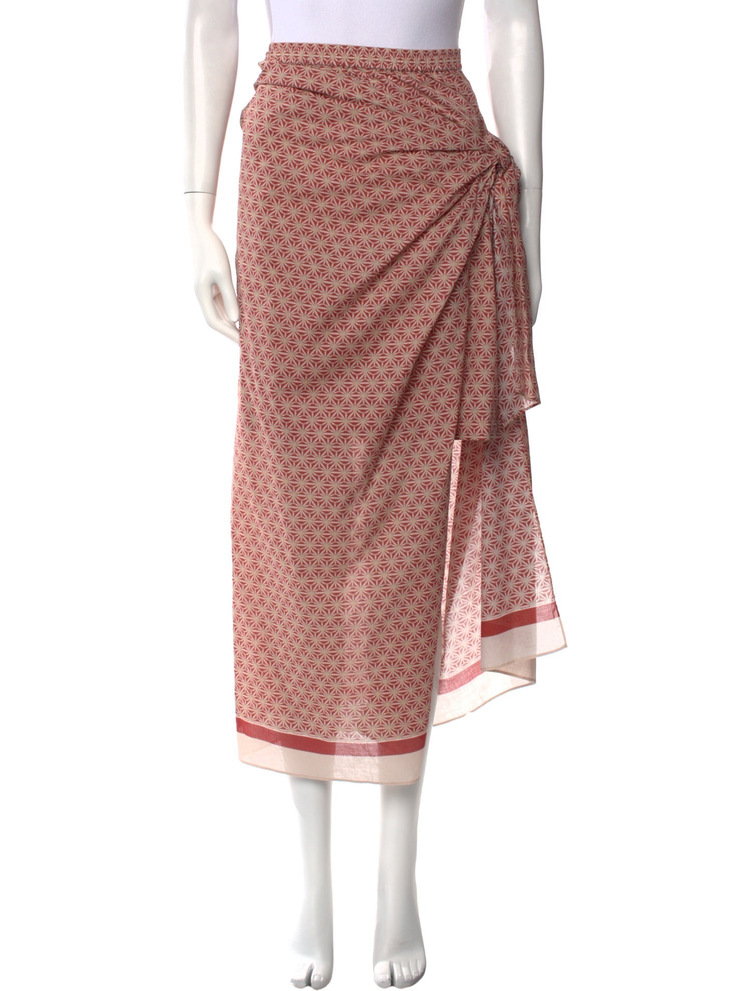 Brunello Cucinelli Printed Midi Length Skirt w/ Tags