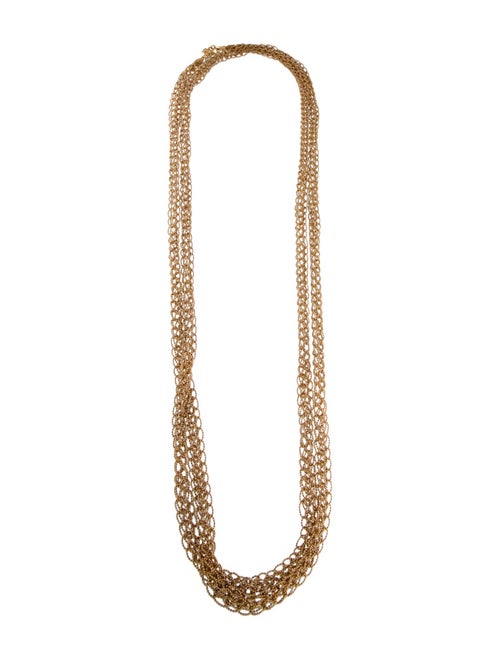 Brunello Cucinelli Long Monili Chain Twisted Necklace