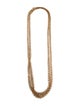Brunello Cucinelli Long Monili Chain Twisted Necklace