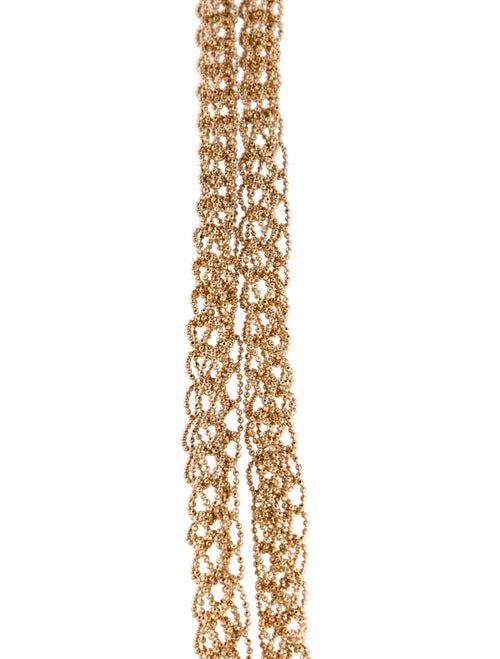Brunello Cucinelli Long Monili Chain Twisted Necklace