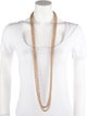 Brunello Cucinelli Long Monili Chain Twisted Necklace