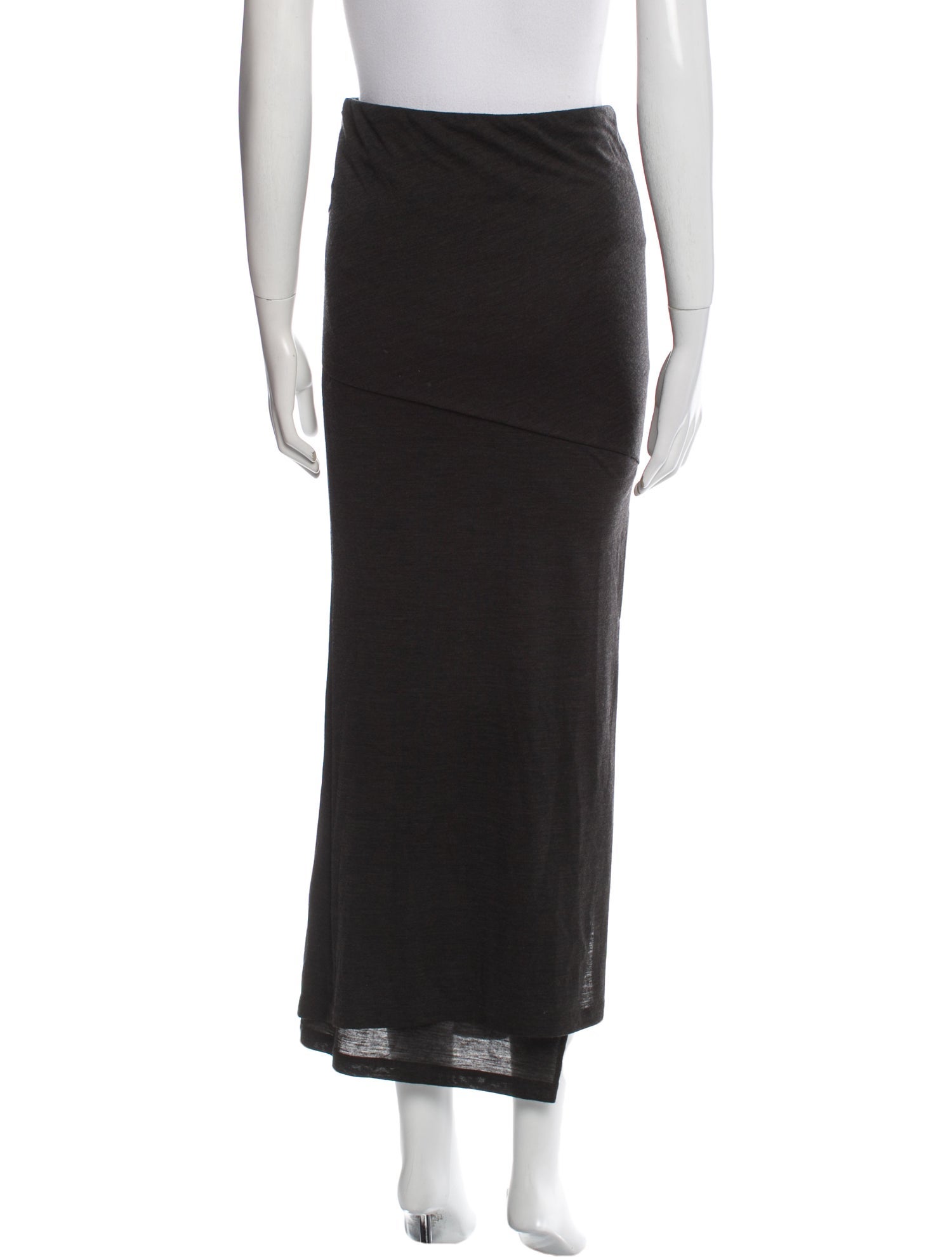 Brunello Cucinelli Wool Midi Length Skirt