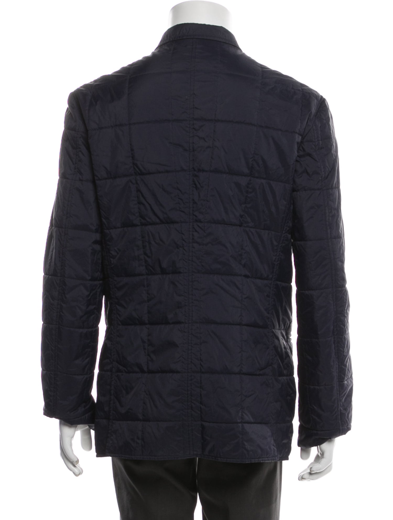 Brunello Cucinelli Puffer Coat Blue Outerwear, Clothing