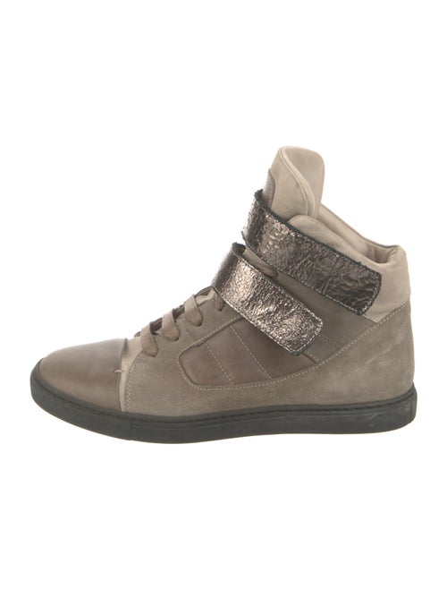 Brunello Cucinelli Suede Wedge Sneakers