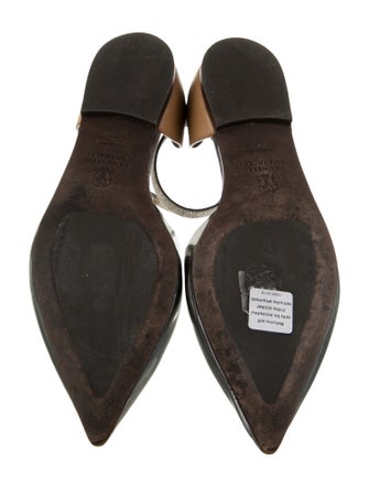 Brunello Cucinelli Monili Patent Leather D'Orsay Flats
