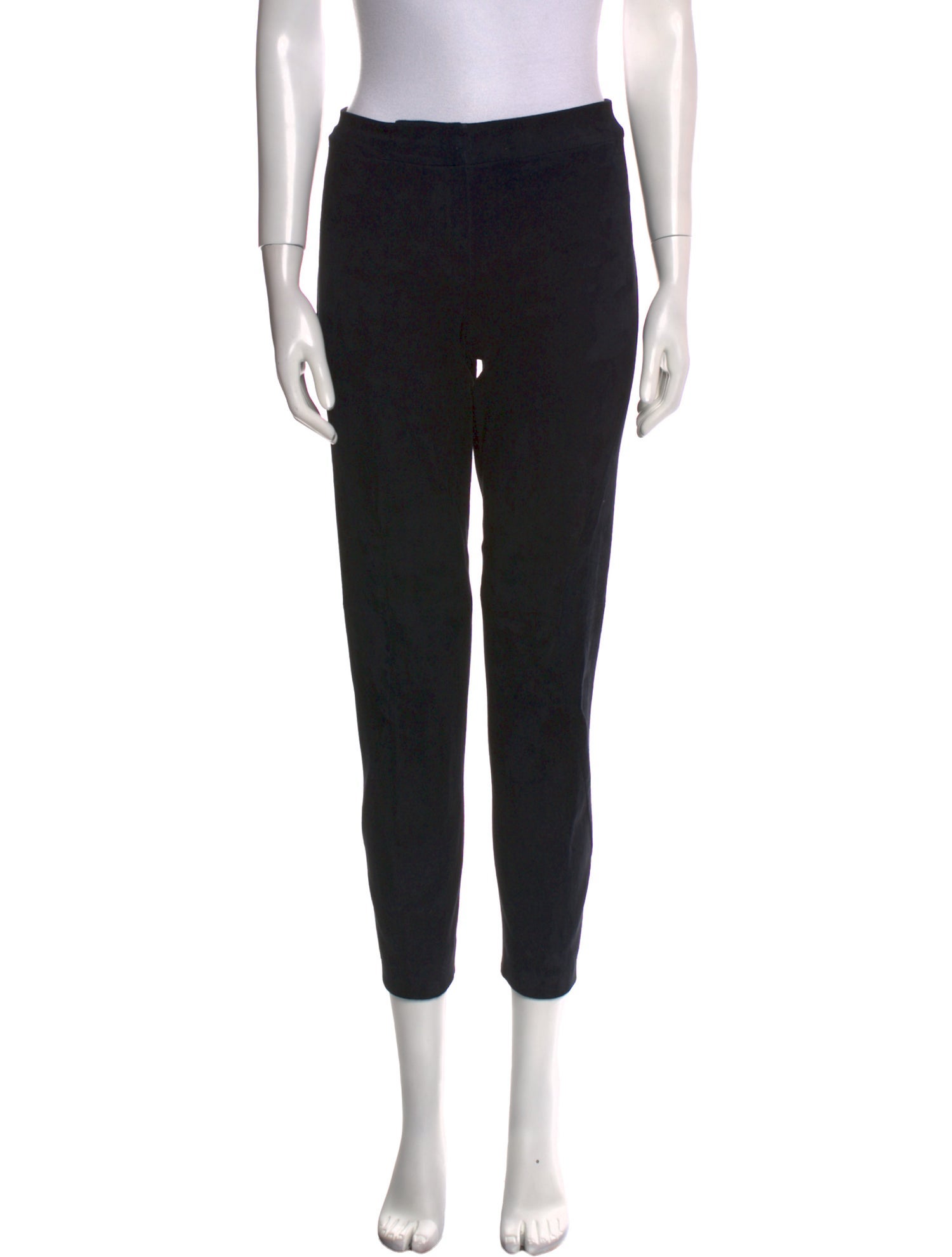 Brunello Cucinelli Leather Straight Leg Pants