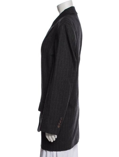 Brunello Cucinelli Virgin Wool Striped Coat