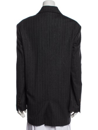 Brunello Cucinelli Virgin Wool Striped Coat