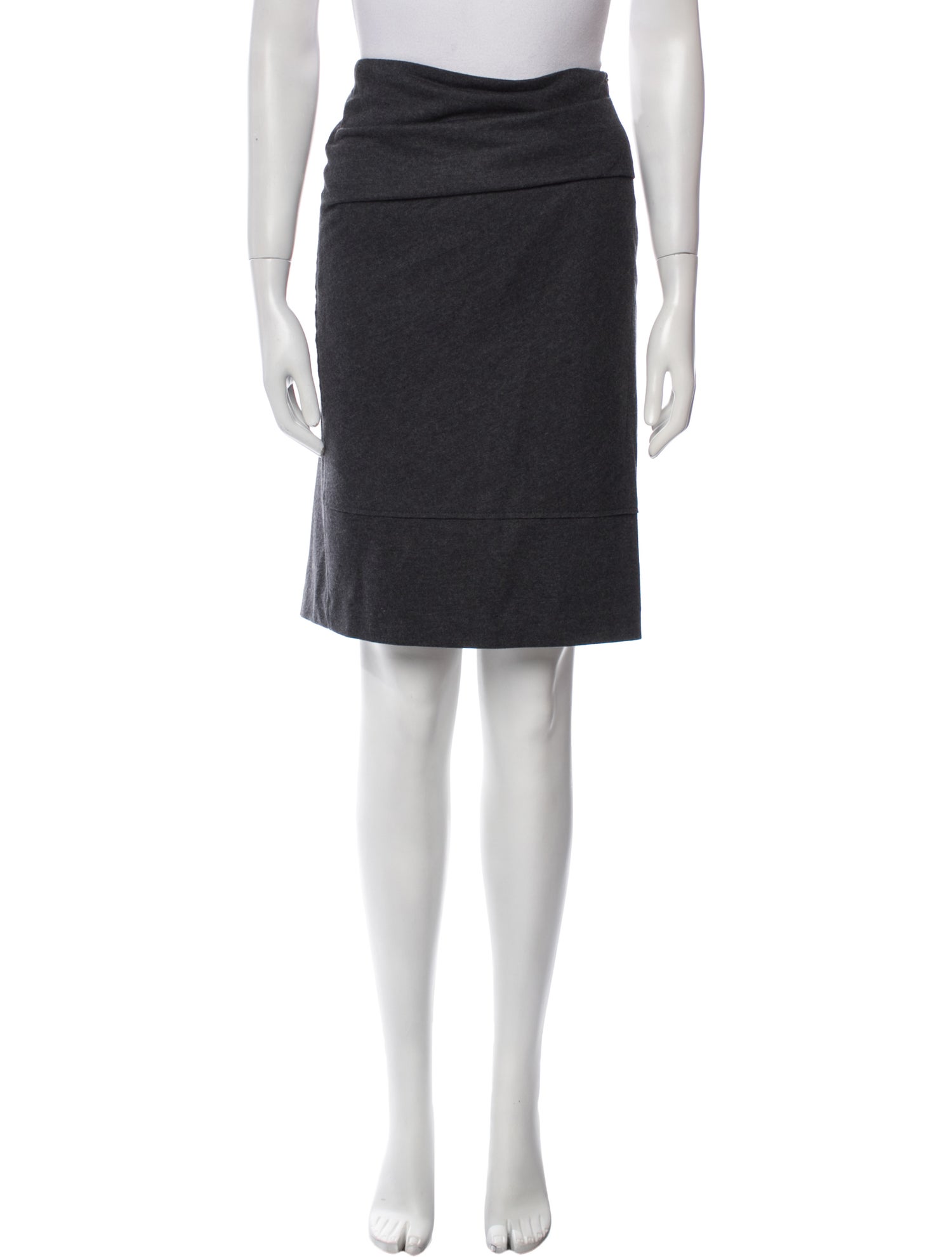 Brunello Cucinelli Virgin Wool Knee-Length Skirt