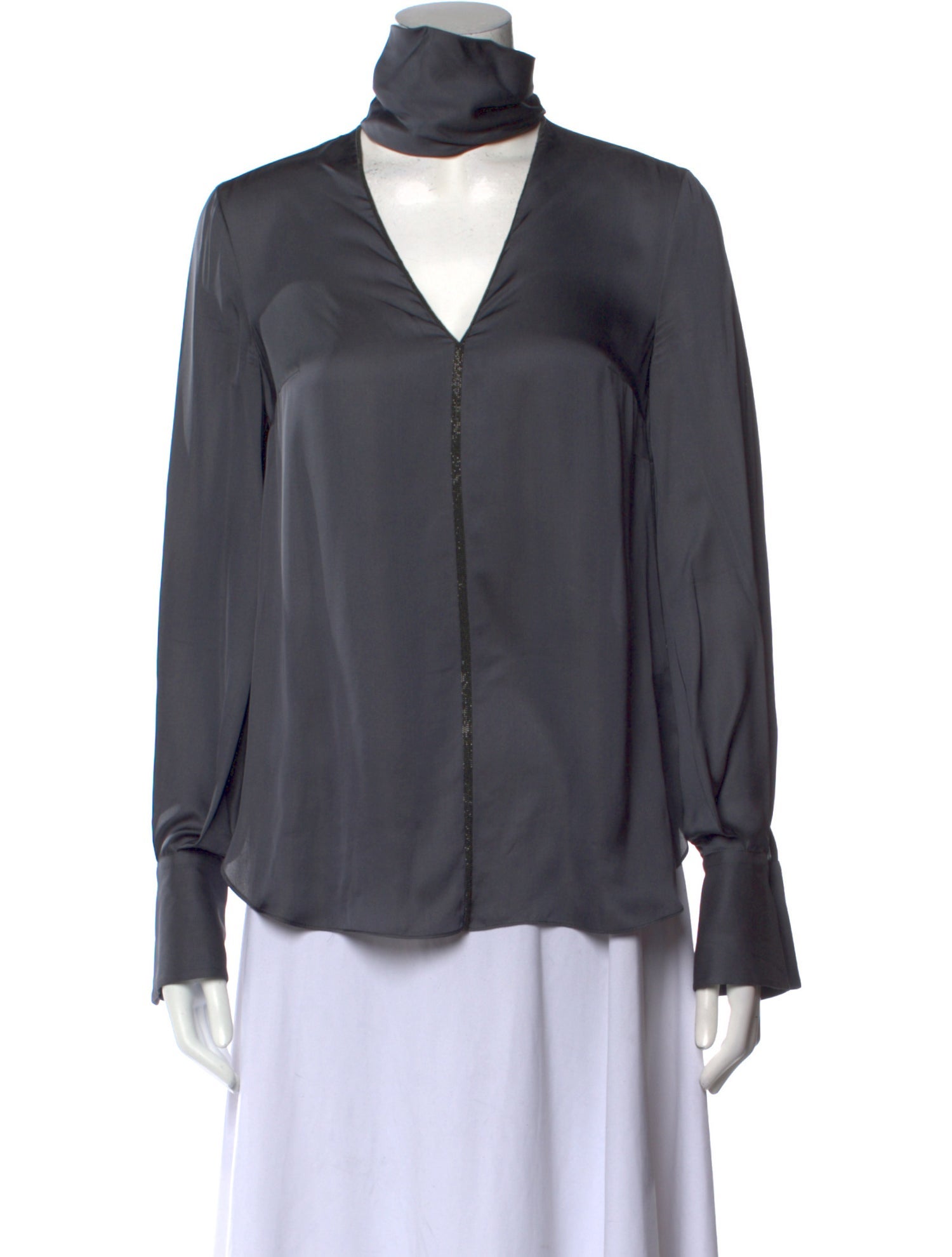 Brunello Cucinelli Turtleneck Long Sleeve Blouse