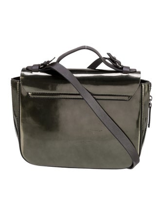 Brunello Cucinelli Patent Leather Top Handle Bag