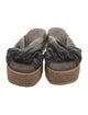 Brunello Cucinelli Leather Beaded Accents Espadrilles
