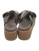 Brunello Cucinelli Leather Beaded Accents Espadrilles