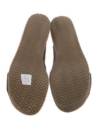 Brunello Cucinelli Leather Beaded Accents Espadrilles