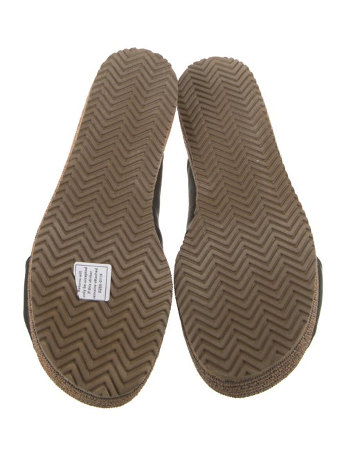 Brunello Cucinelli Leather Beaded Accents Espadrilles