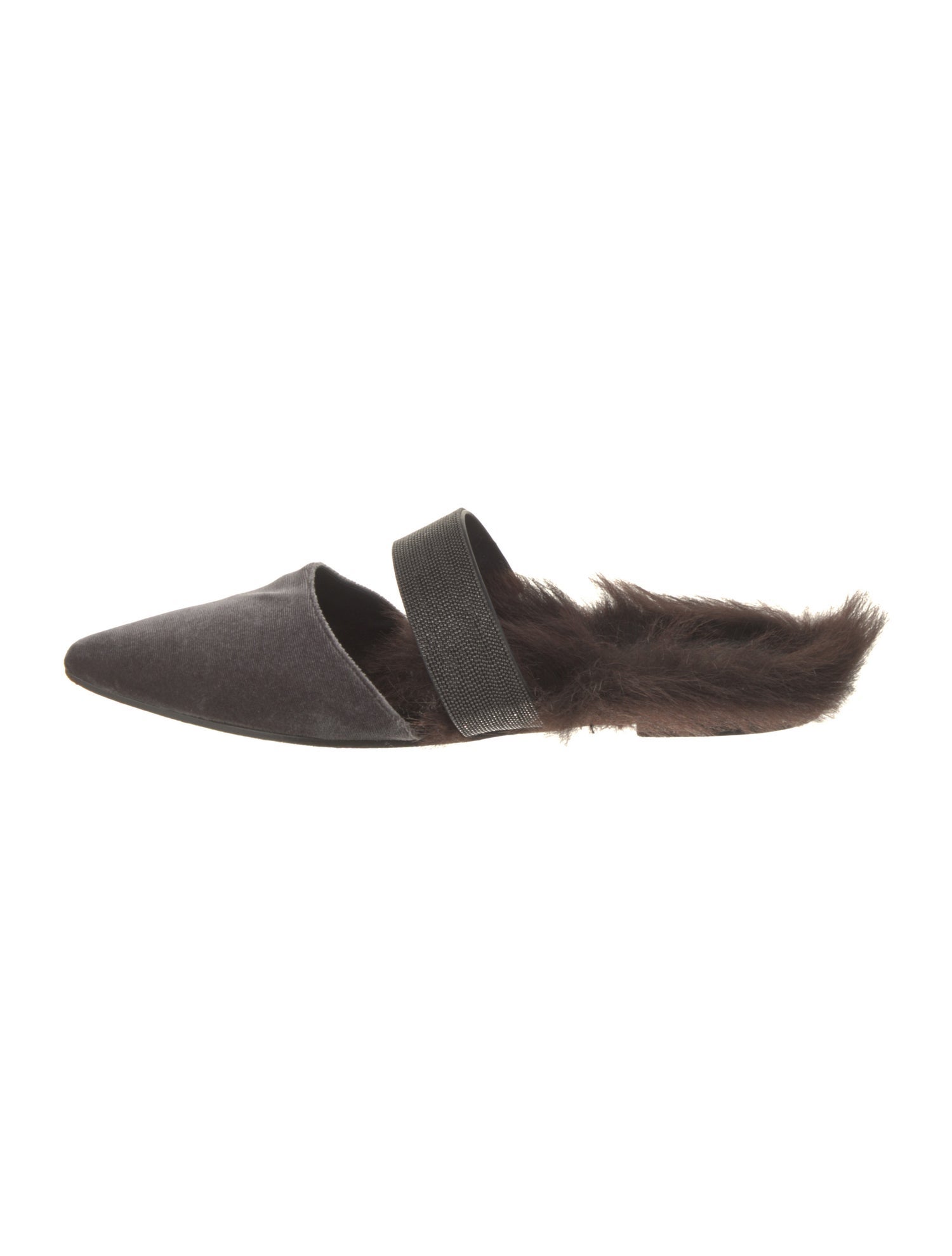 Brunello Cucinelli Velvet Mules