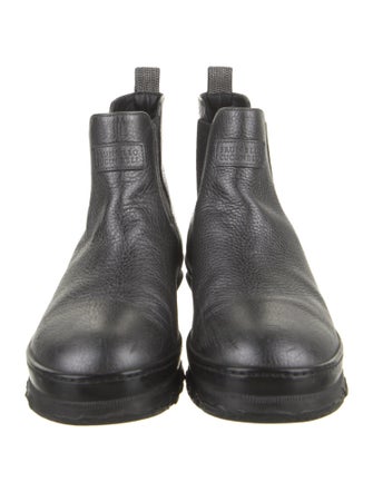 Brunello Cucinelli Monili Leather Chelsea Boots