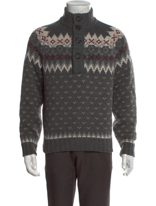 Brunello Cucinelli Printed Turtleneck Pullover