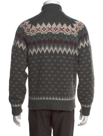 Brunello Cucinelli Printed Turtleneck Pullover