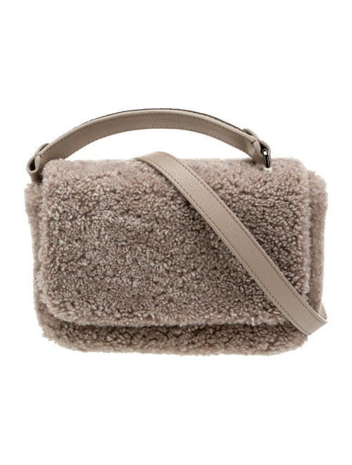 Brunello Cucinelli Shearling Top Handle Bag