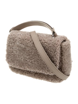 Brunello Cucinelli Shearling Top Handle Bag