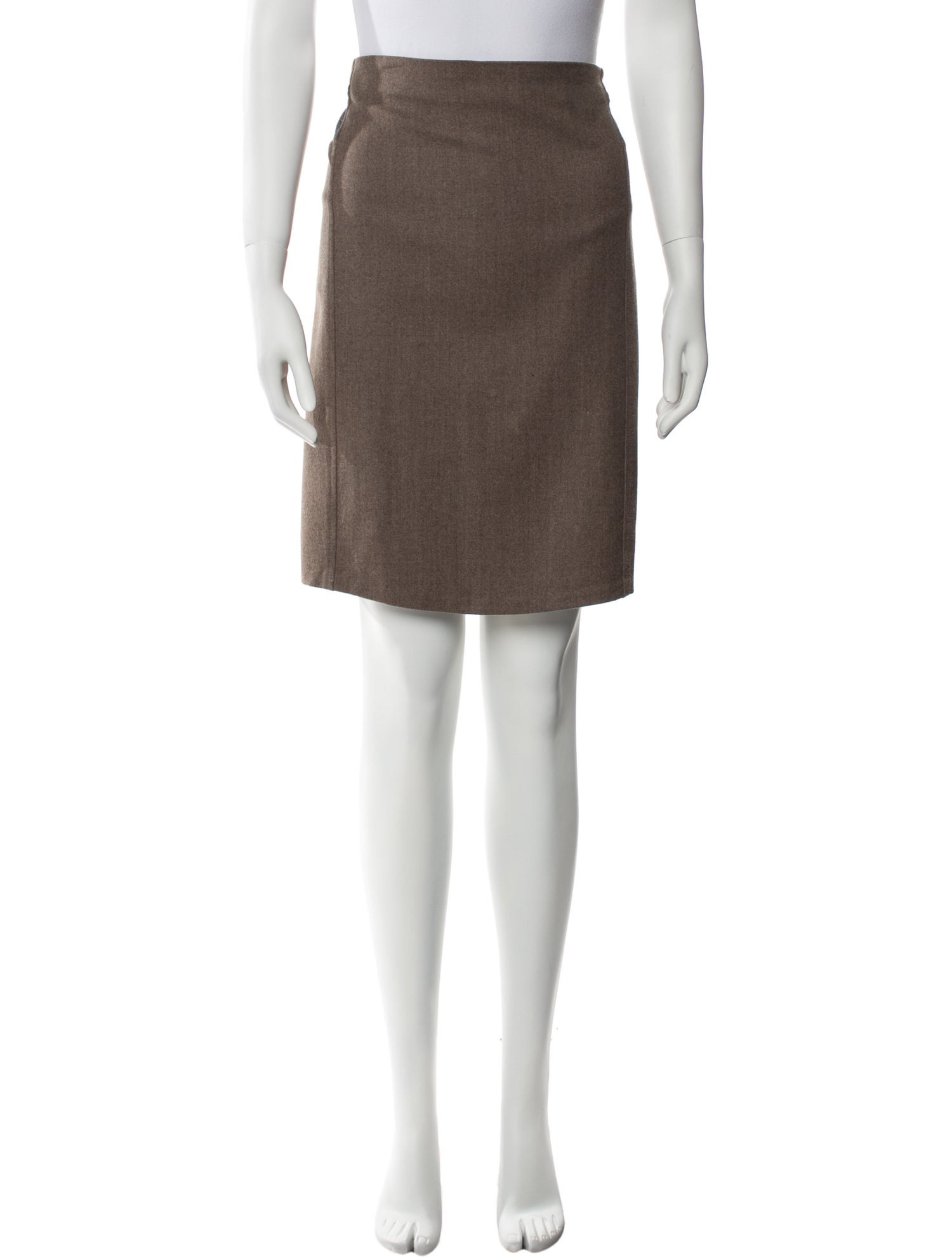Brunello Cucinelli Virgin Wool Knee-Length Skirt