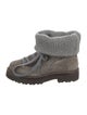 Brunello Cucinelli Suede Combat Boots
