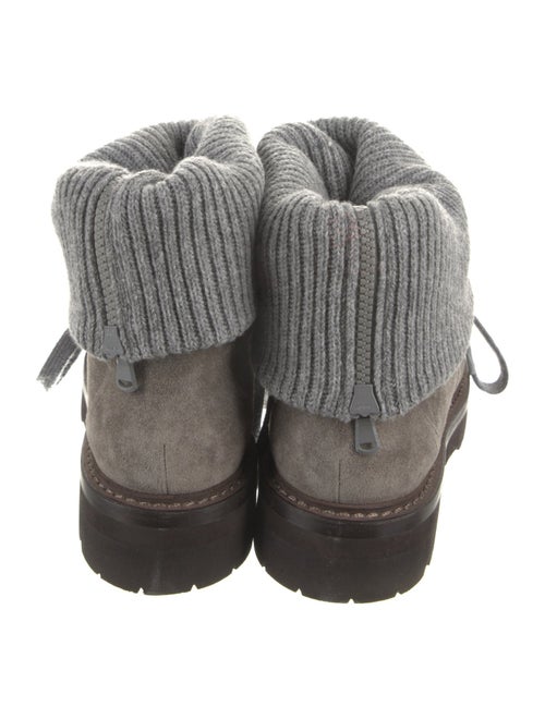 Brunello Cucinelli Suede Combat Boots